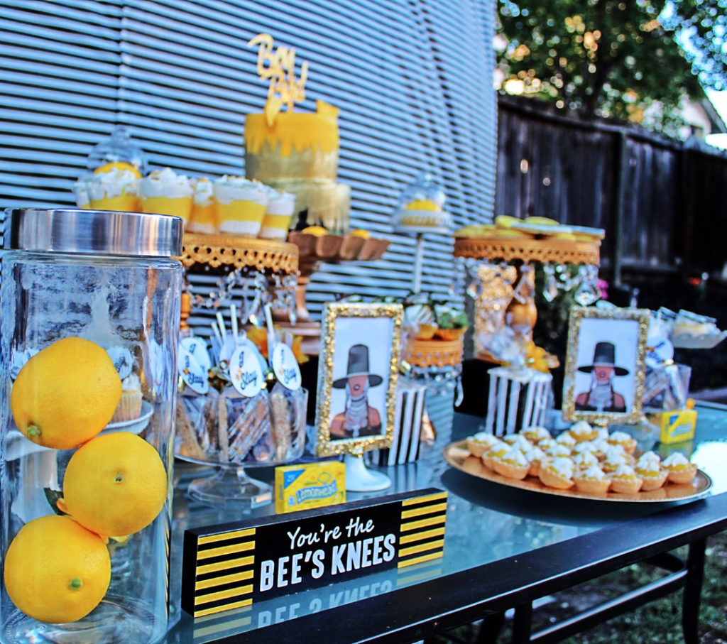A Beyonce themed dessert table for a kid's party