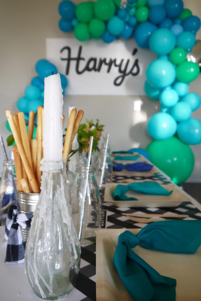 Harry's chef and cooking 4th birthday party - table styling 