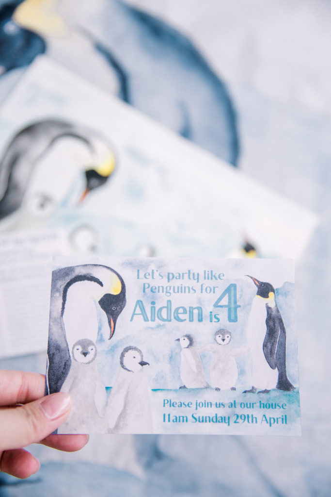 Aiden's penguin party: a Winter themed 4th birthday