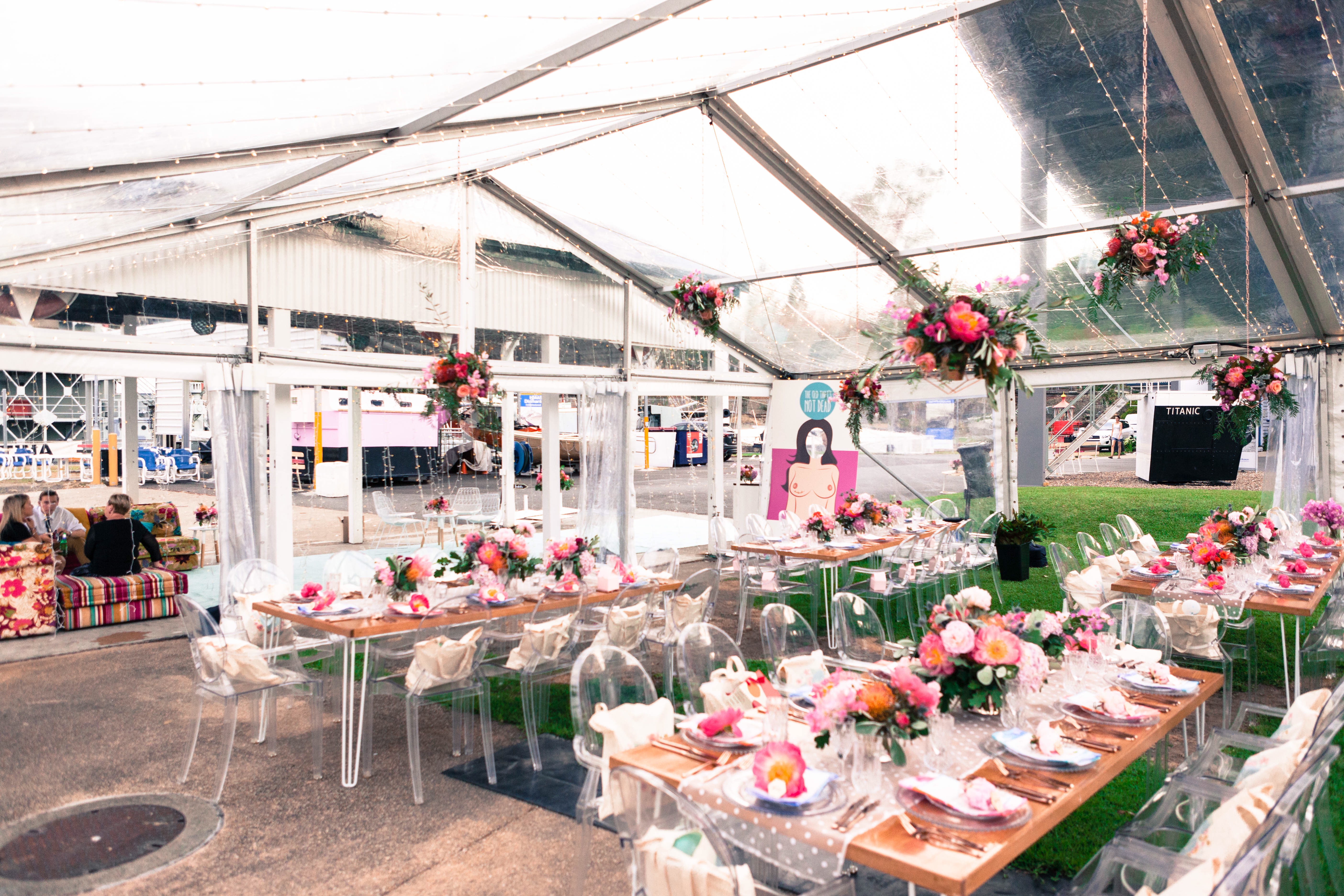 A dinner party at QLD Maritime Museum