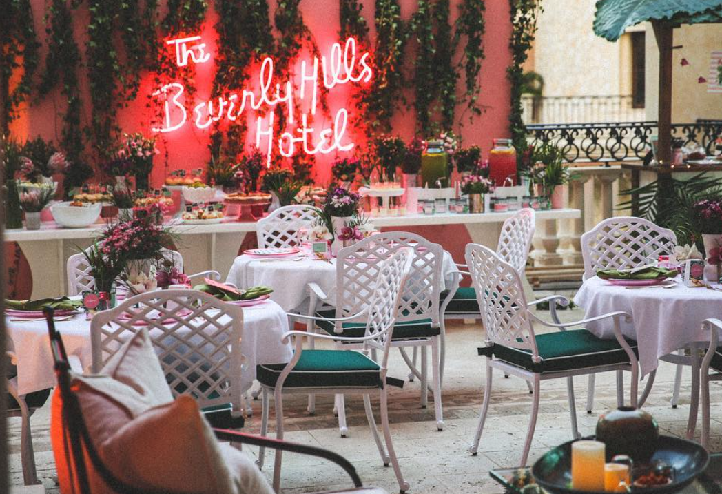 Beverly Hills Hotel inspired party, How to Throw a Beverly Hills Hotel Inspired Party