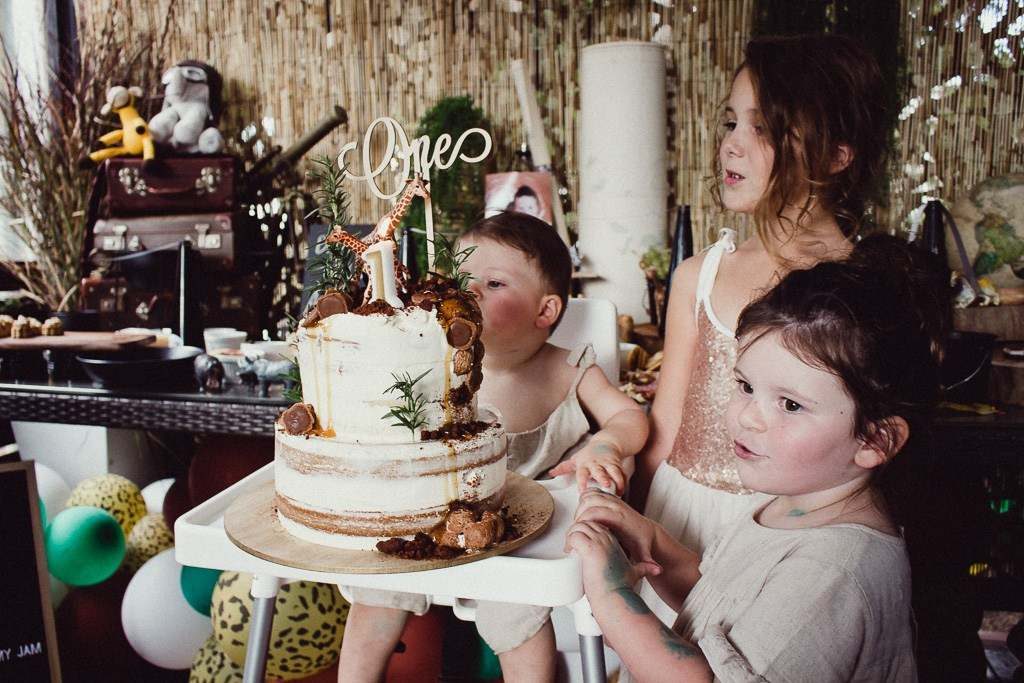 , A DIY Vintage Jungle First Birthday