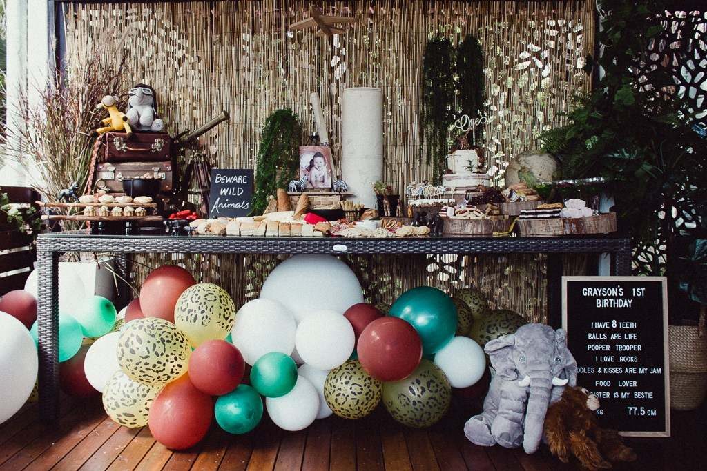 , A DIY Vintage Jungle First Birthday