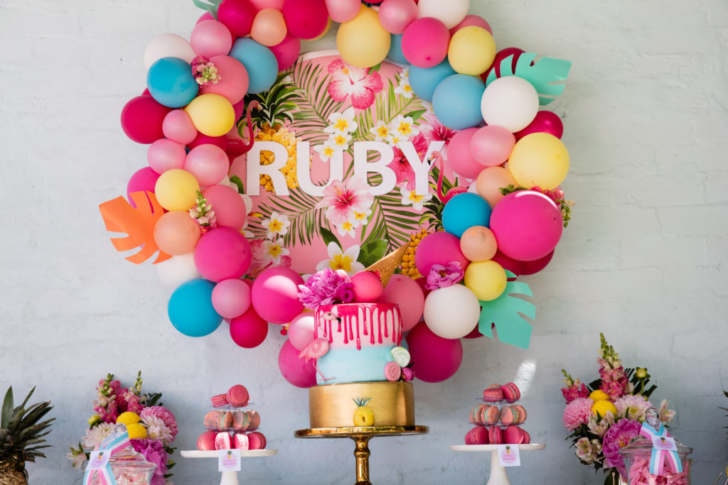 Ruby's Summer Social tropical birthday party