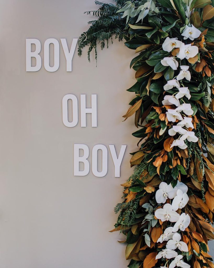 , Boy oh boy! An elegant welcome boy baby shower