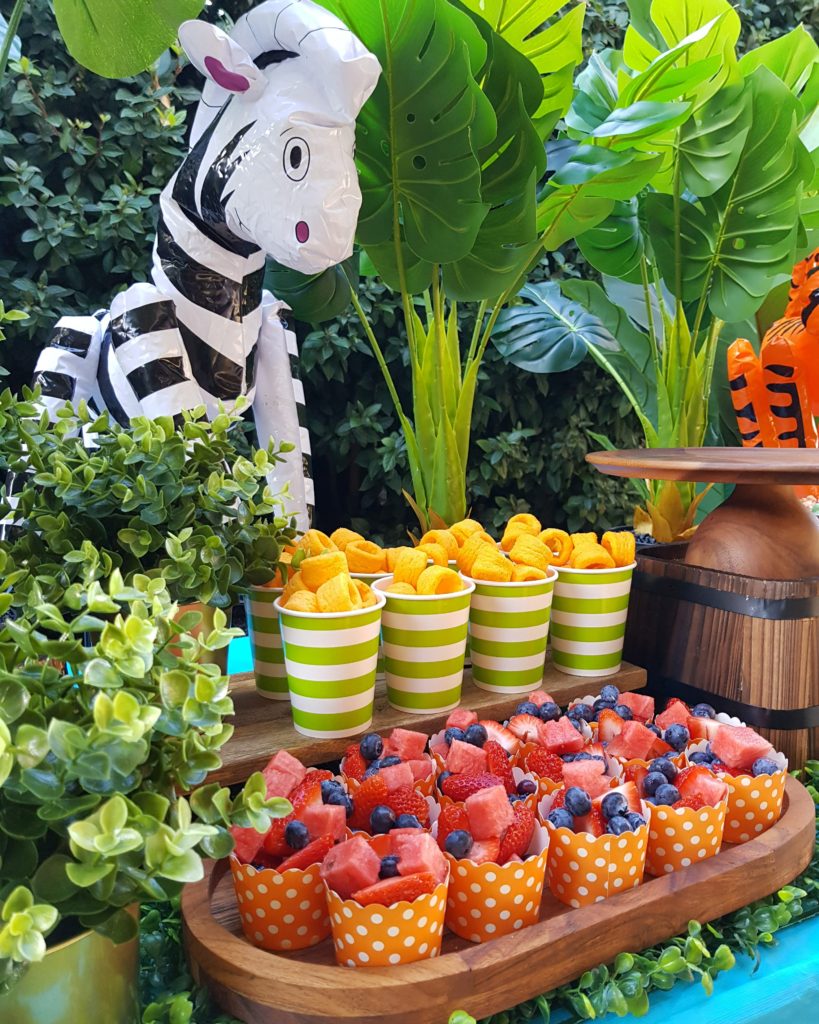 first birthday jungle party, A colourful and classic first birthday jungle party