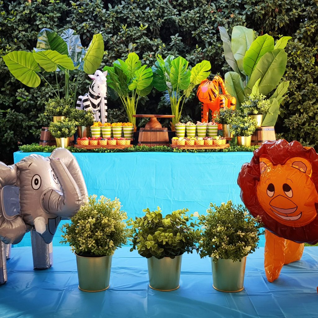 A cute jungle themed party