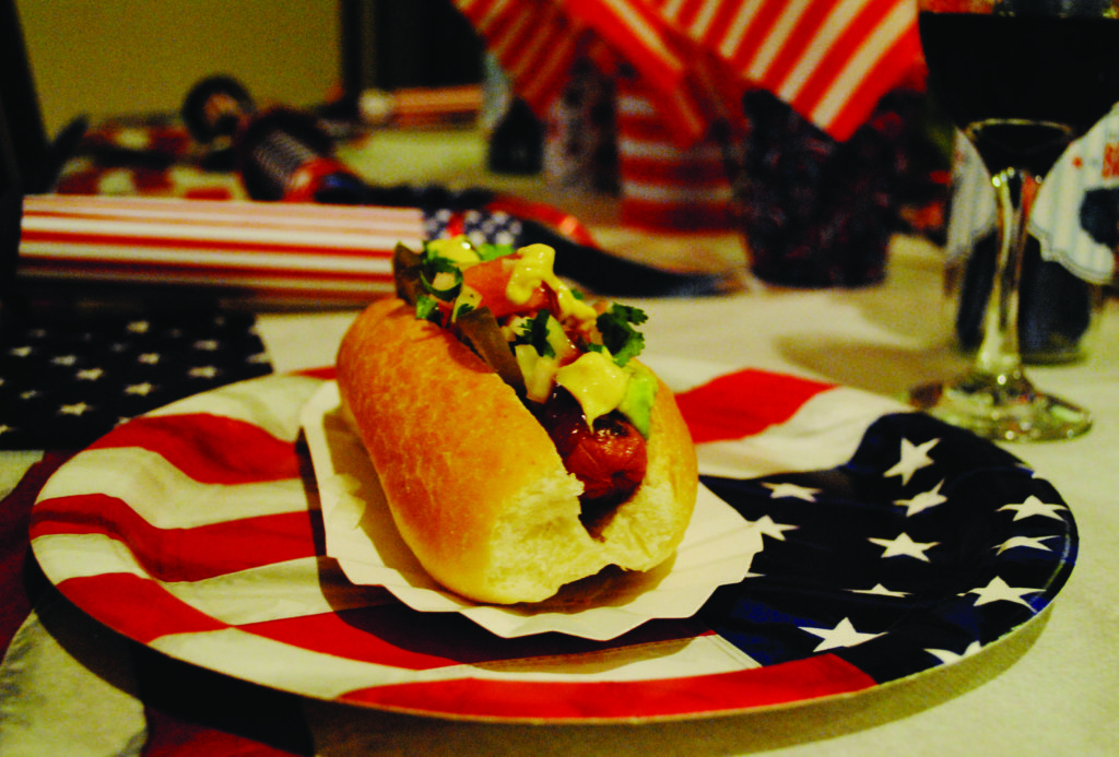 Fourth of July Dinner Party - Hot dog