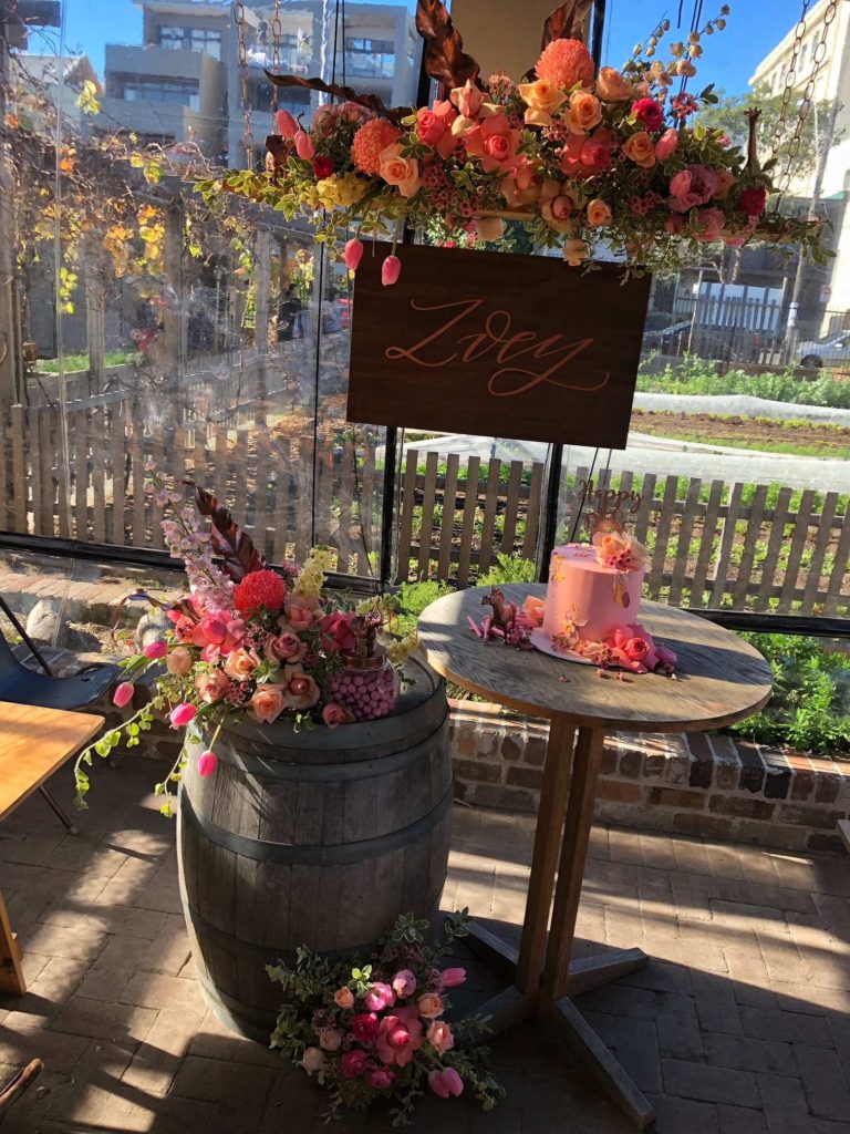 Dessert bar for Noah's Ark christening