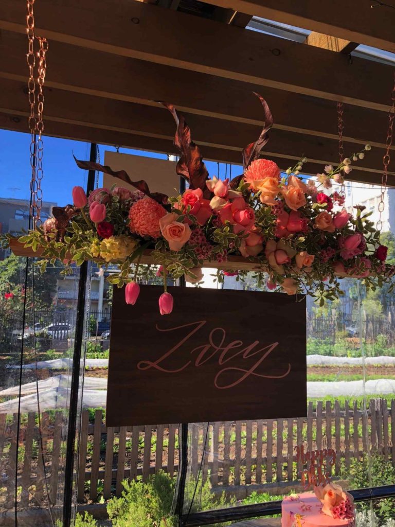 Dessert bar signage for Noah's Ark christening