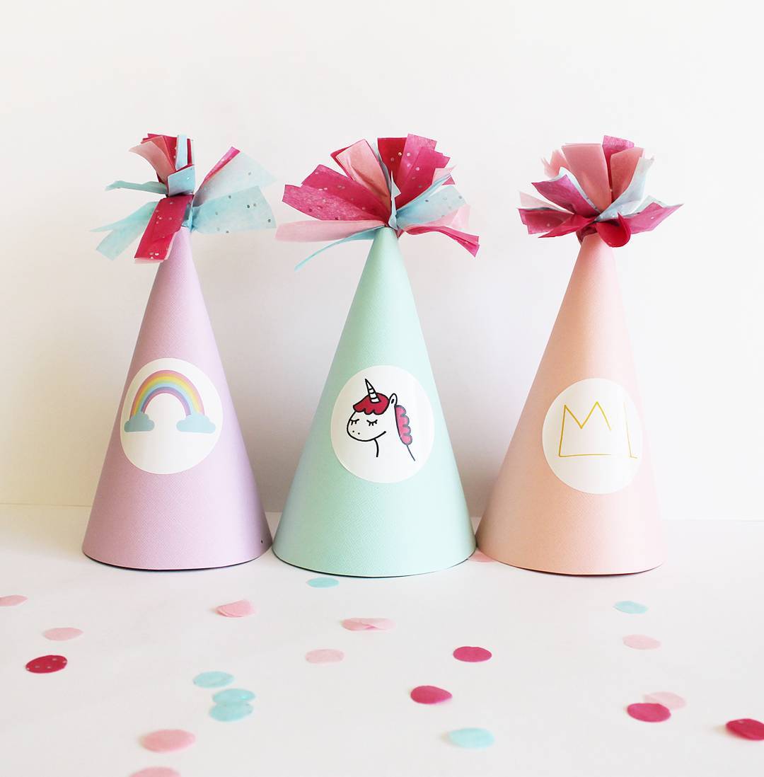 DIY party hats by Muskaelvis