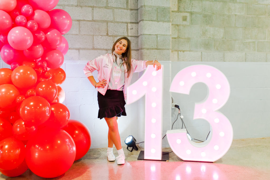 50's Grease-themed party, Sylvana&#8217;s 13th birthday: a 50&#8217;s Grease-themed party