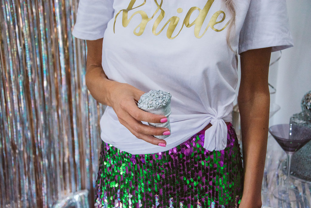 The disco-themed bridal shower