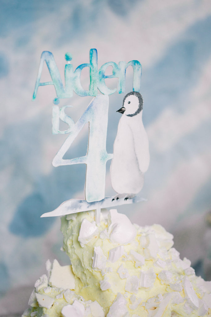 Aiden's penguin party: a Winter themed 4th birthday