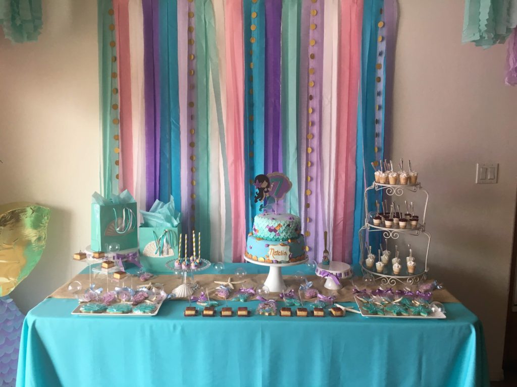 A mermaid themed birthday party