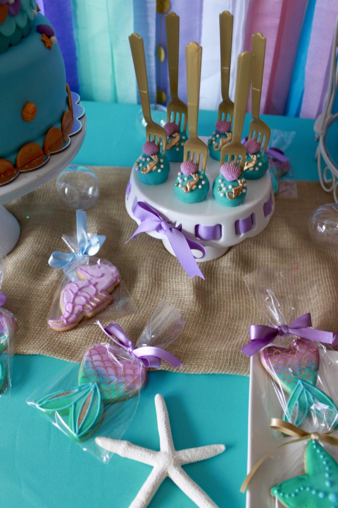 A mermaid themed birthday party