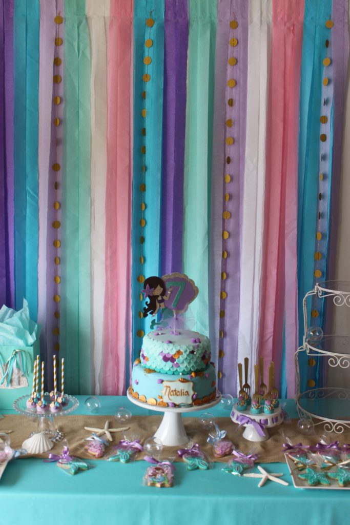 A mermaid themed birthday party