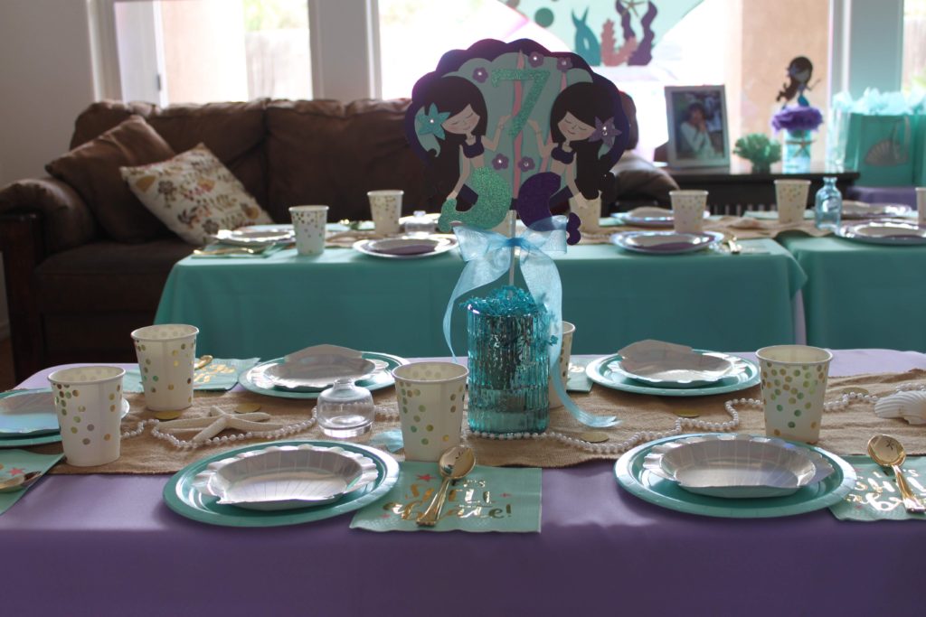 A mermaid themed birthday party