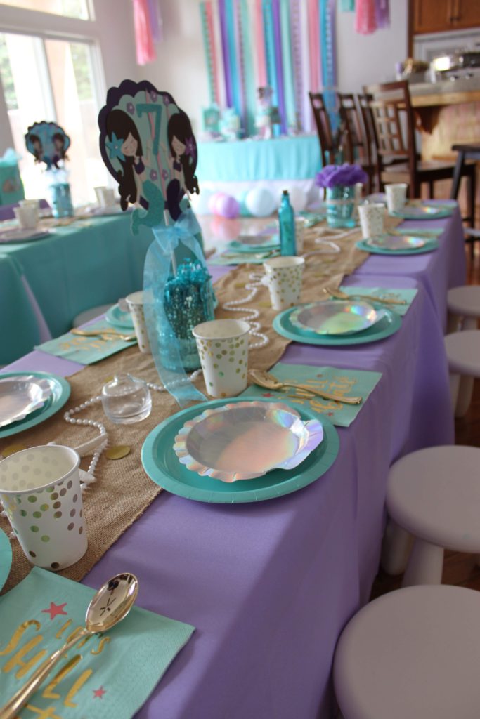 mermaid themed birthday party, A mermaid themed birthday party