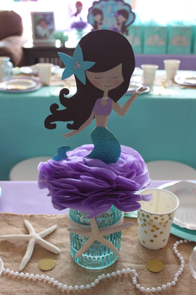 A mermaid themed birthday party
