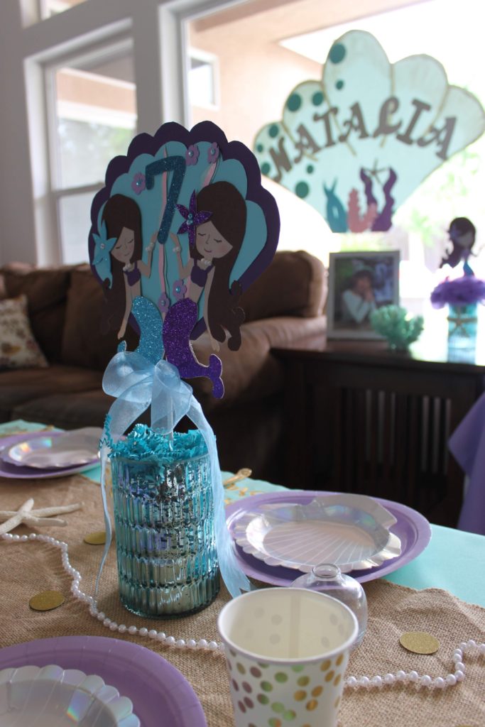 A mermaid themed birthday party