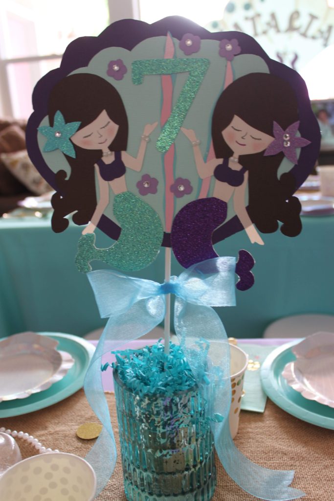 A mermaid themed birthday party