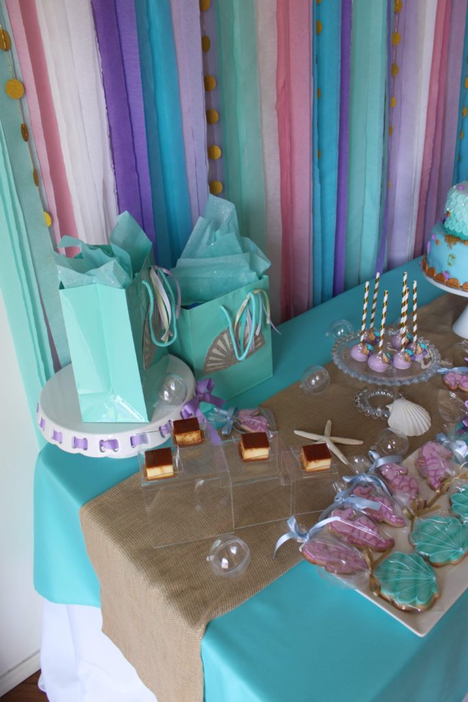 A mermaid themed birthday party