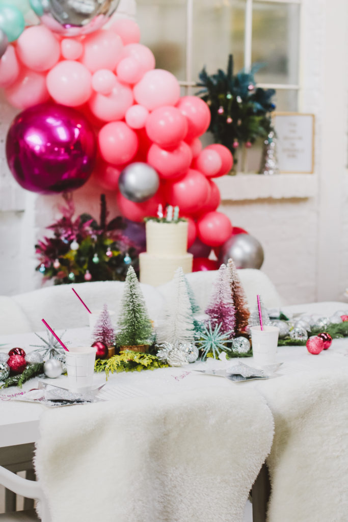 A bright modern Christmas party