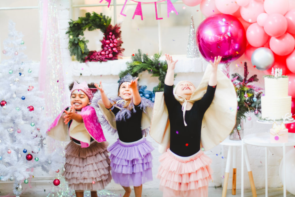 A bright modern Christmas party