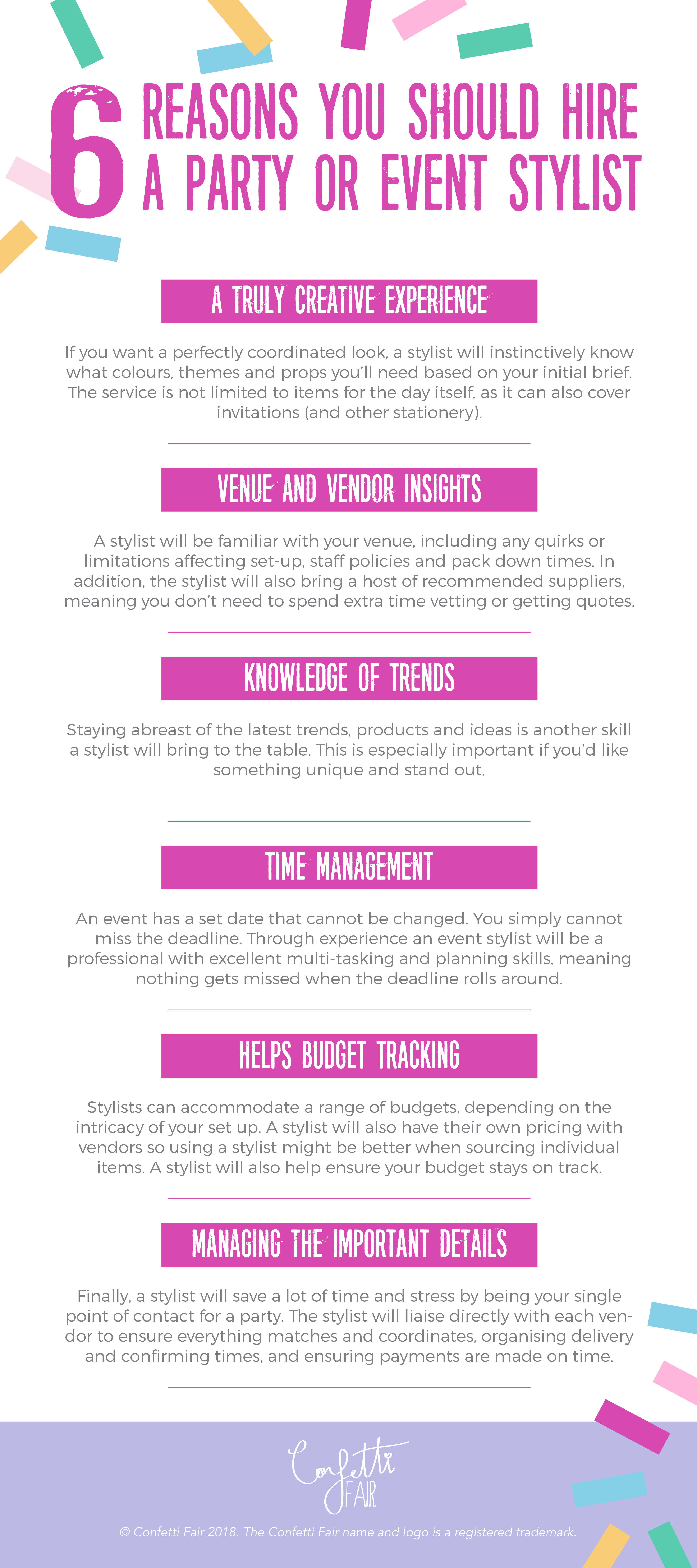 hire a party stylist, 10 reasons why you need to hire a party stylist (infographic)