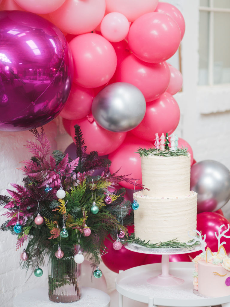 A bright modern Christmas party