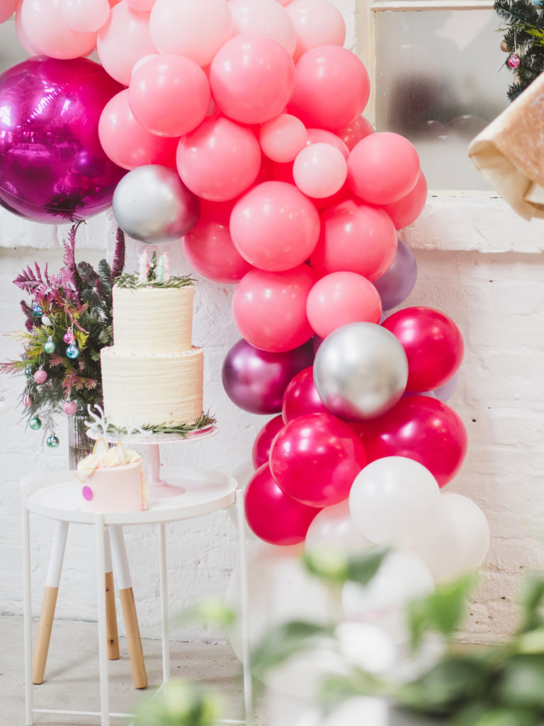 A bright modern Christmas party