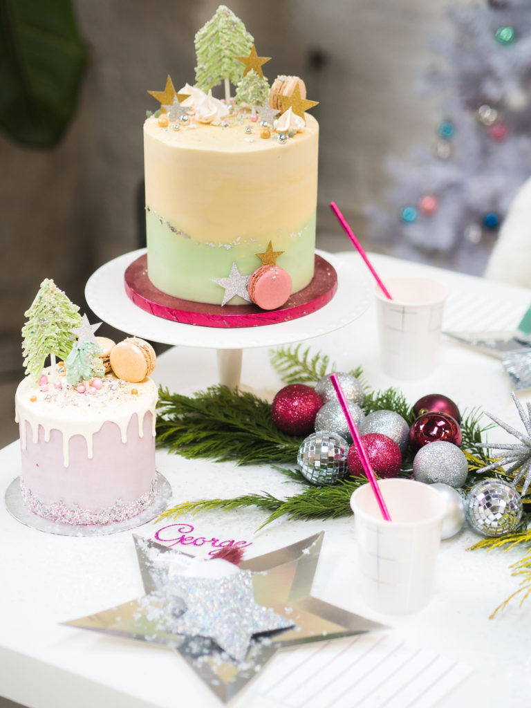 A bright modern Christmas party