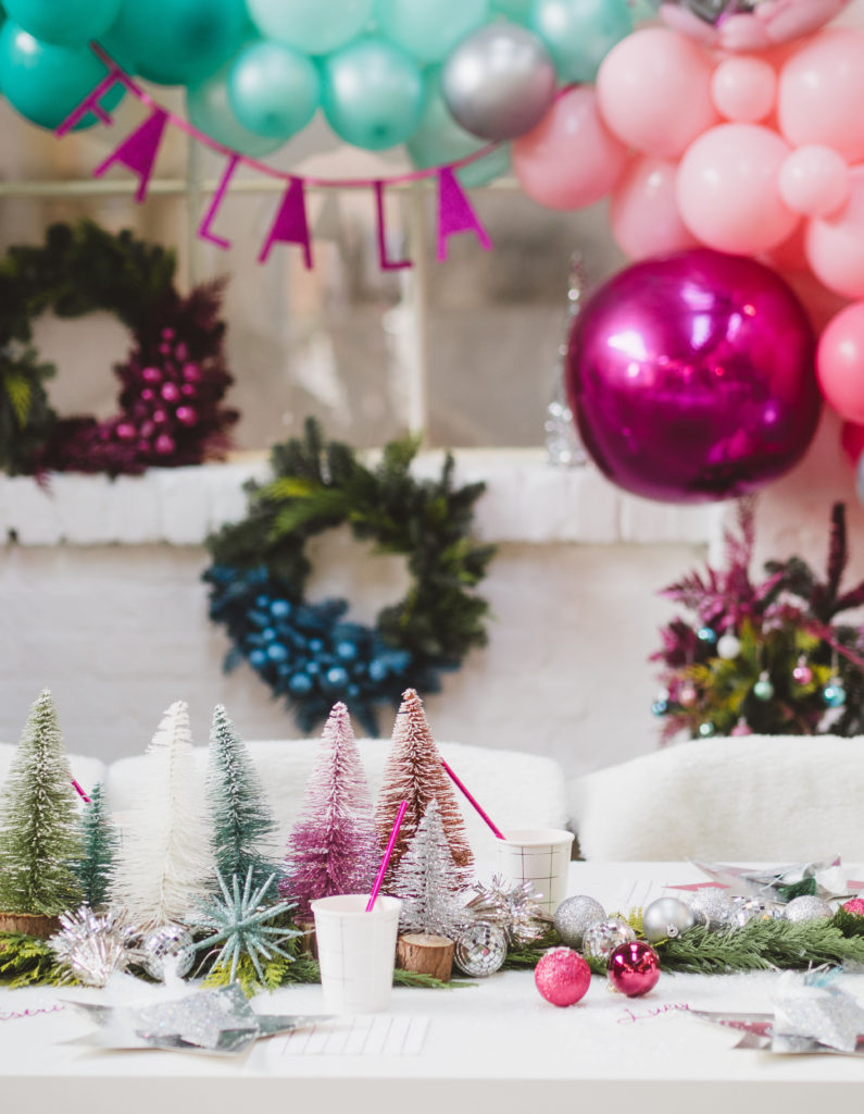 A bright modern Christmas party