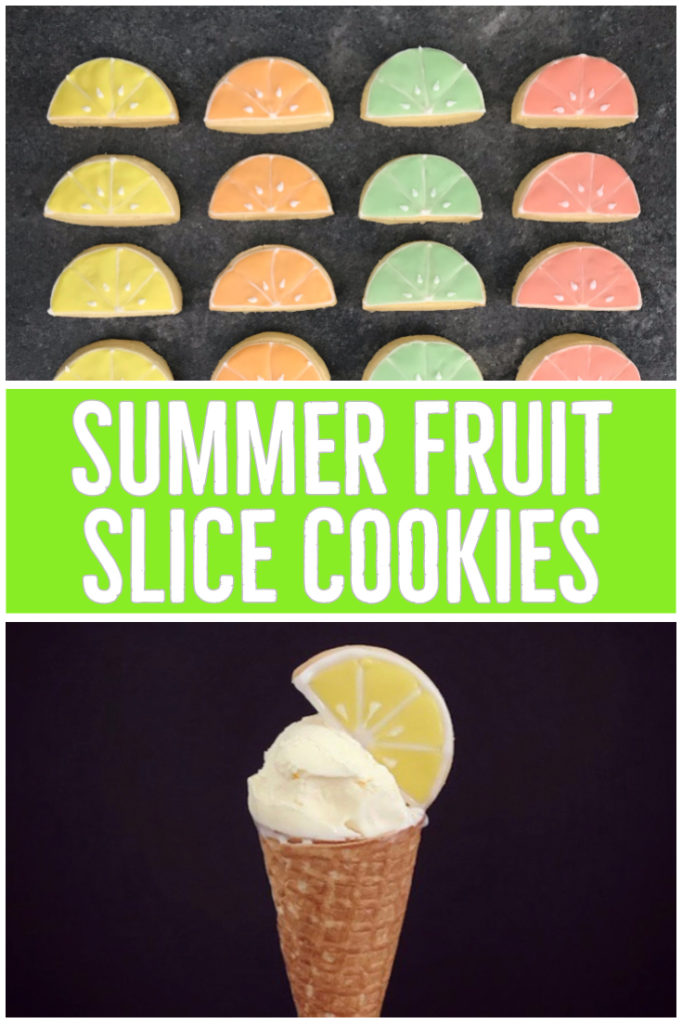 Fruit slice cookies, Fruit slice cookies for your summer party! (Recipe)