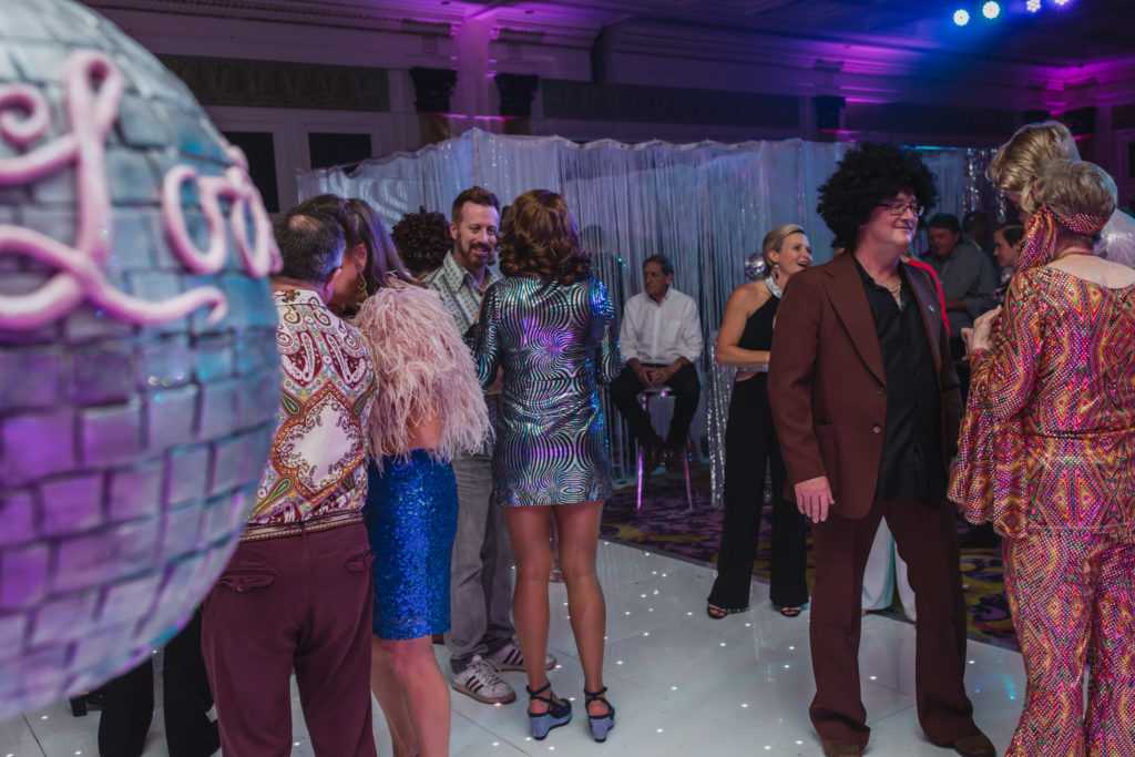 Groovy grown up disco party