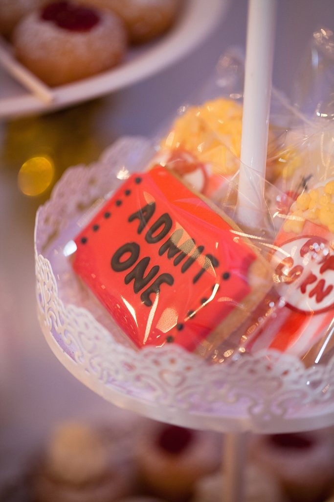 Circus-themed baptism and dessert bar