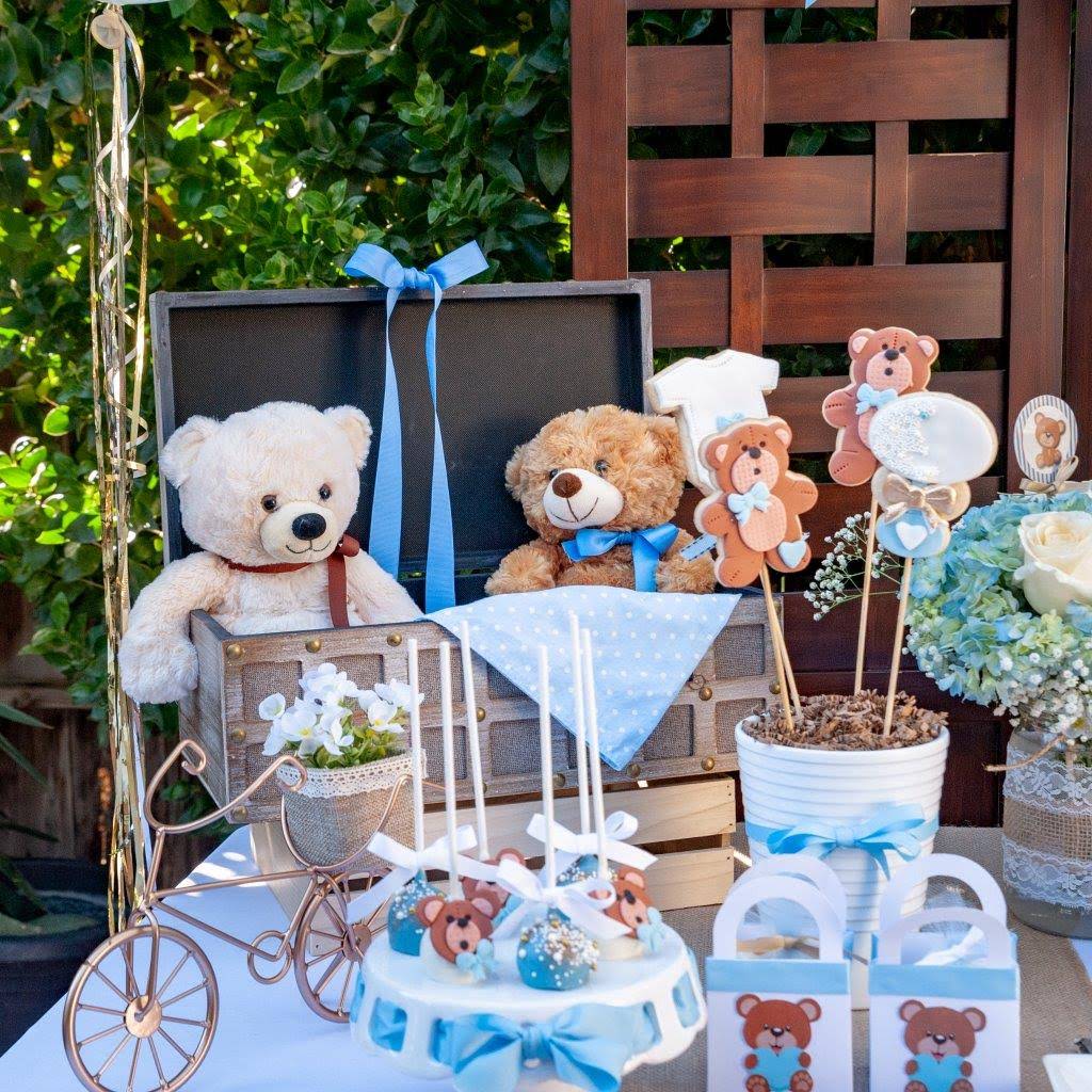 , Vintage teddy bear baby shower