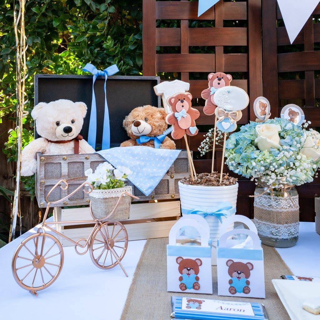 , Vintage teddy bear baby shower