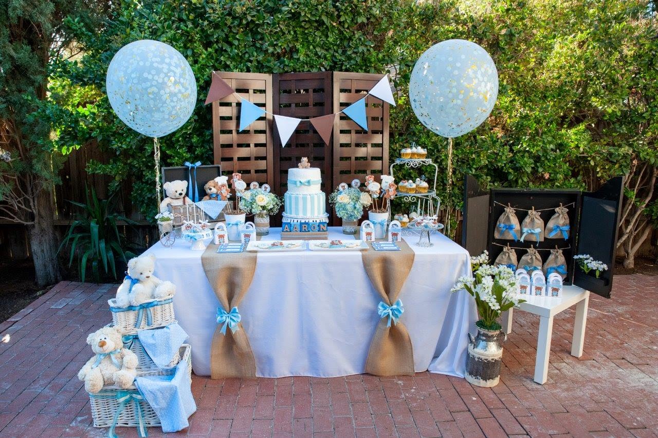 Blue bear hot sale baby shower