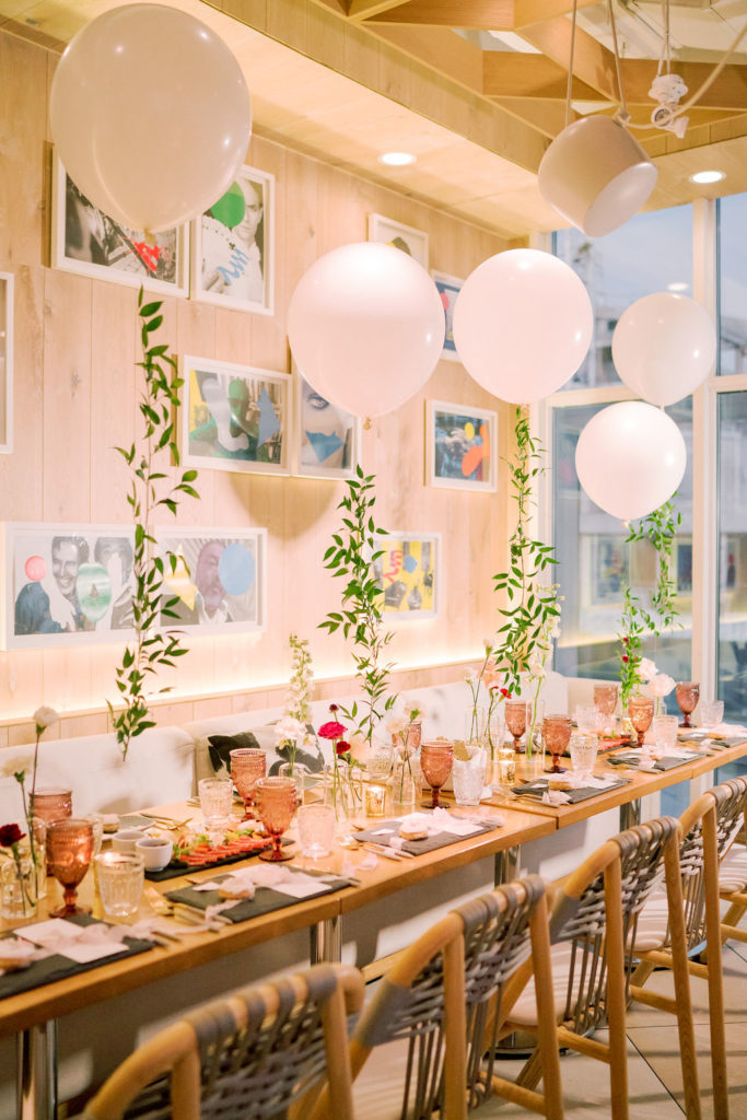 Romantic Chic 30th Birthday Dinner Confetti Fair
