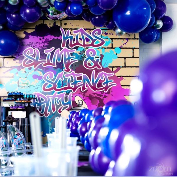 Graffiti inspired slime party – Confetti Fair