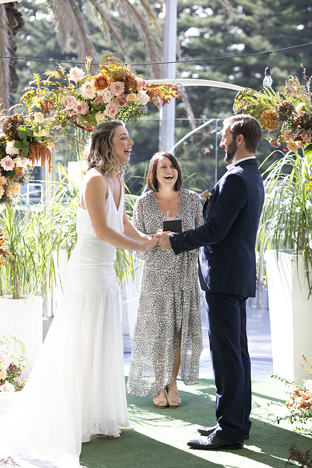 Autumn Surfside wedding