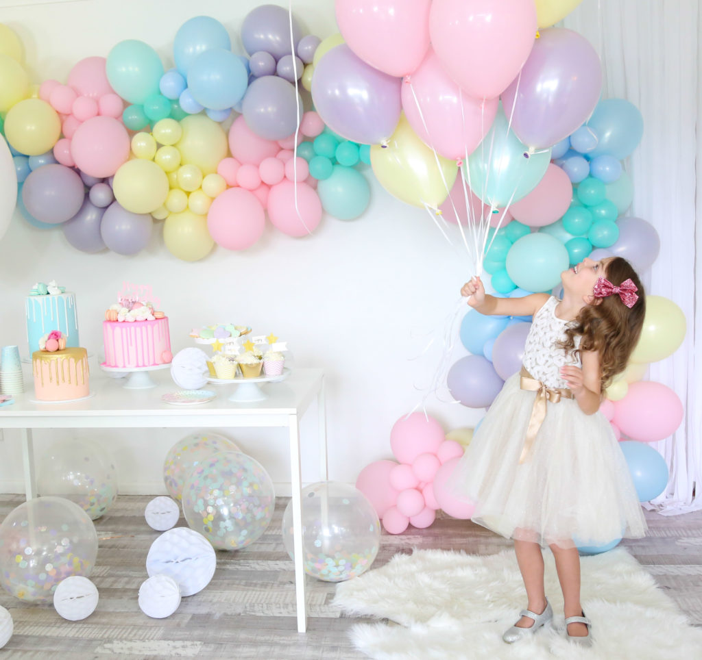 Kara's Party Ideas Pastel Sorbet Inspired Balloon Birthday Party