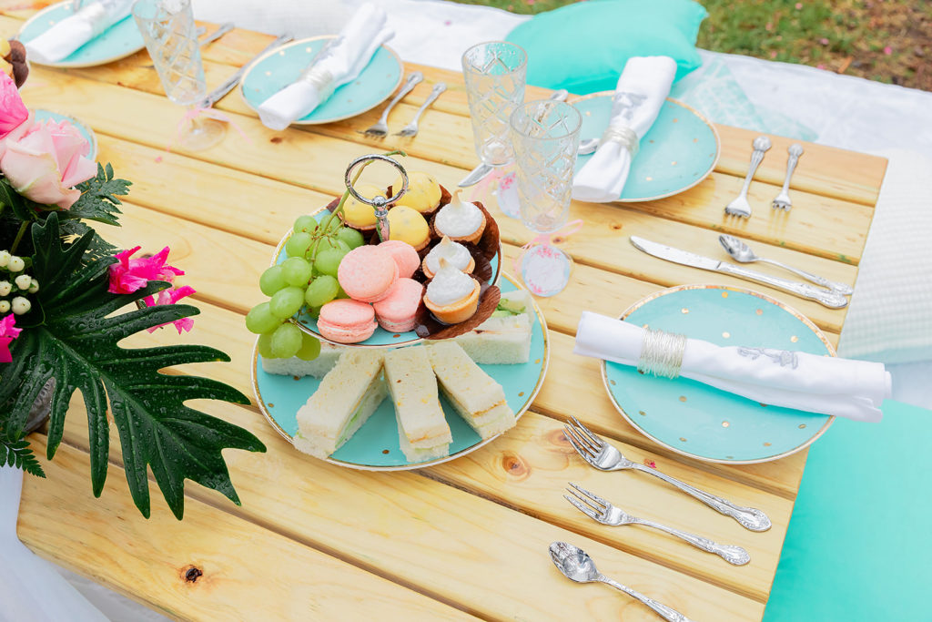 bridesmaid proposal picnic, Tiffany-blue and pink bridesmaid proposal picnic (and giveaway)