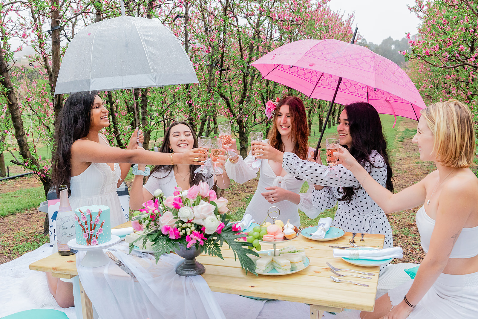 bridesmaid proposal picnic, Tiffany-blue and pink bridesmaid proposal picnic (and giveaway)