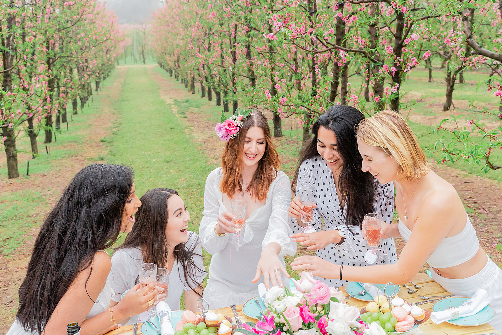 bridesmaid proposal picnic, Tiffany-blue and pink bridesmaid proposal picnic (and giveaway)