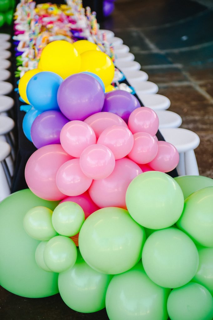 Colourful skating inspired party