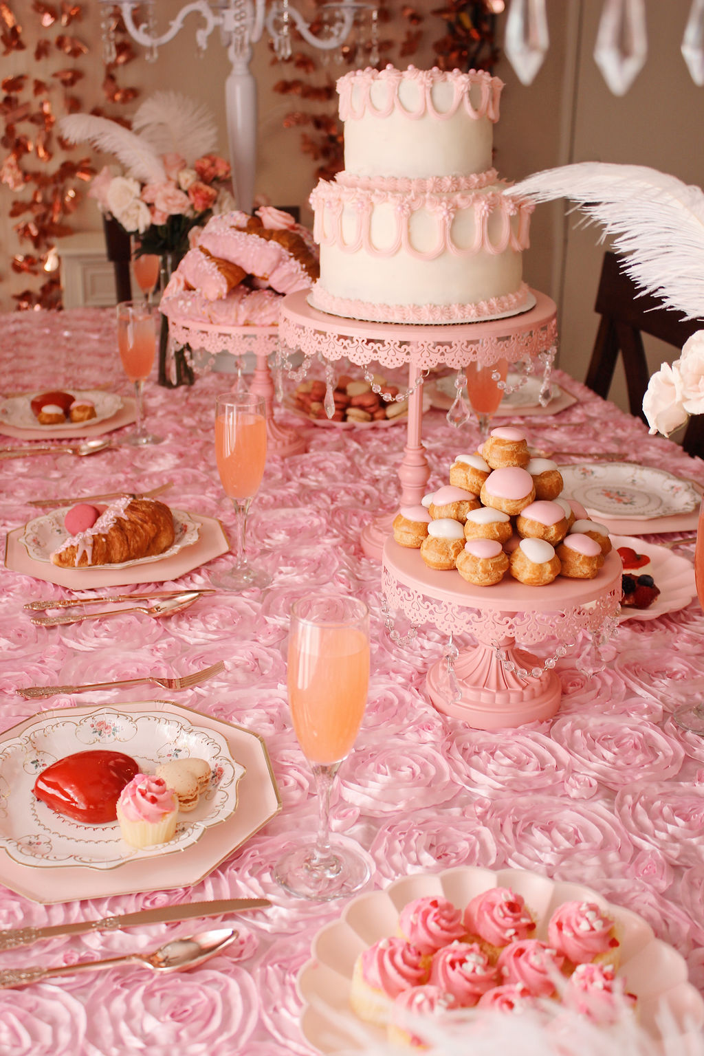 Marie Antoinette themed high tea, Marie Antoinette themed high tea for Galentine&#8217;s