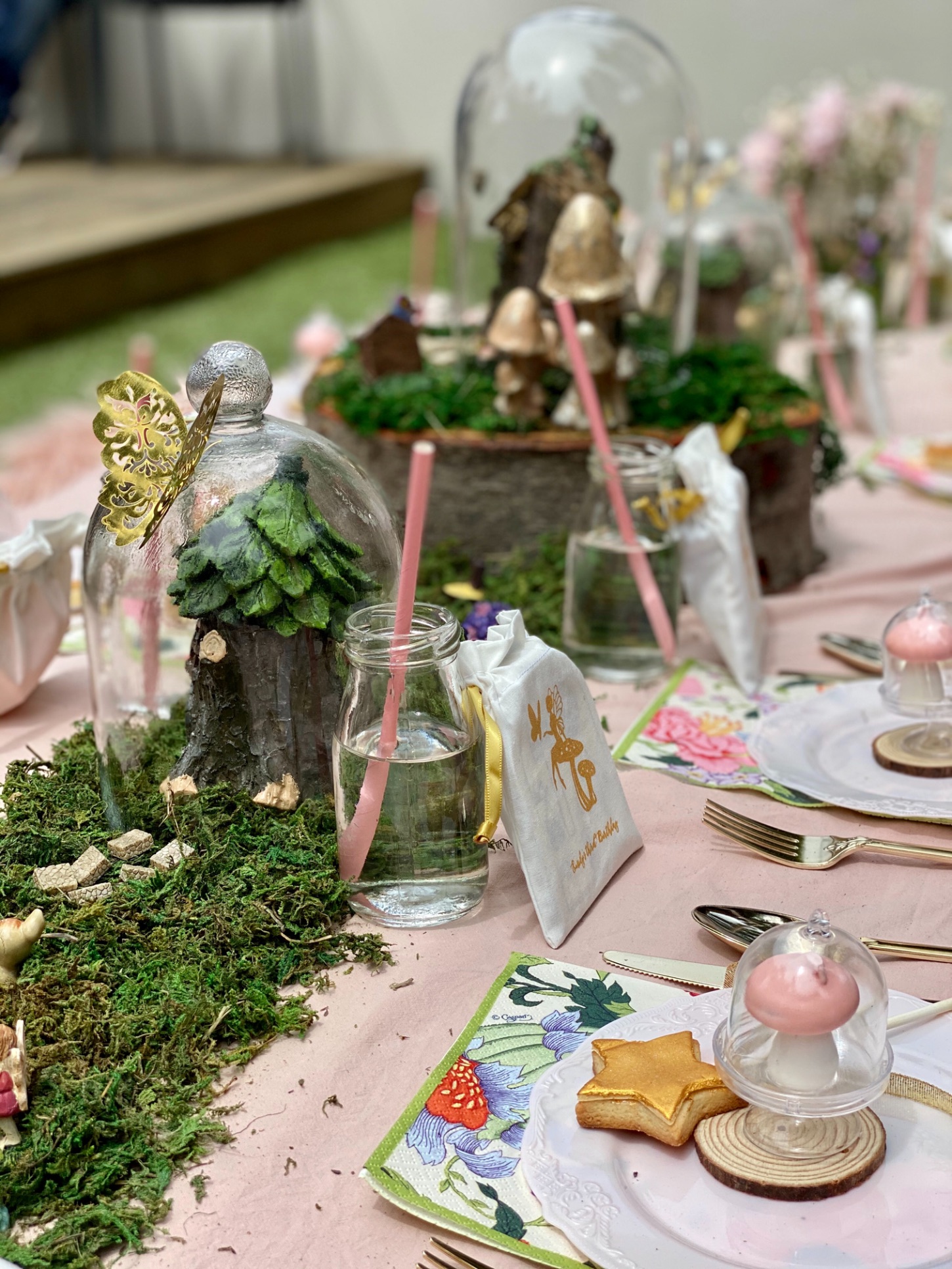 fairy garden party, Enchanting fairy garden party in pink and gold